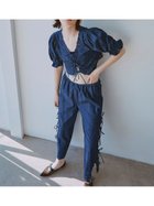 【ファーファー/FURFUR】のカットワーク刺繍リボンパンツ 人気、トレンドファッション・服の通販 founy(ファニー) ファッション Fashion レディースファッション Fashion for Women パンツ Pants & Trousers ショート Short, Short Length スリット Slit, Slit Detail トレンド Trend, Trending Now リボン Ribbon, Bow リラックス Relax, Relaxed Fit ワーク Workwear, Utility Style thumbnail BLU[086]|ID: prp329100004601420 ipo3291000000032715317
