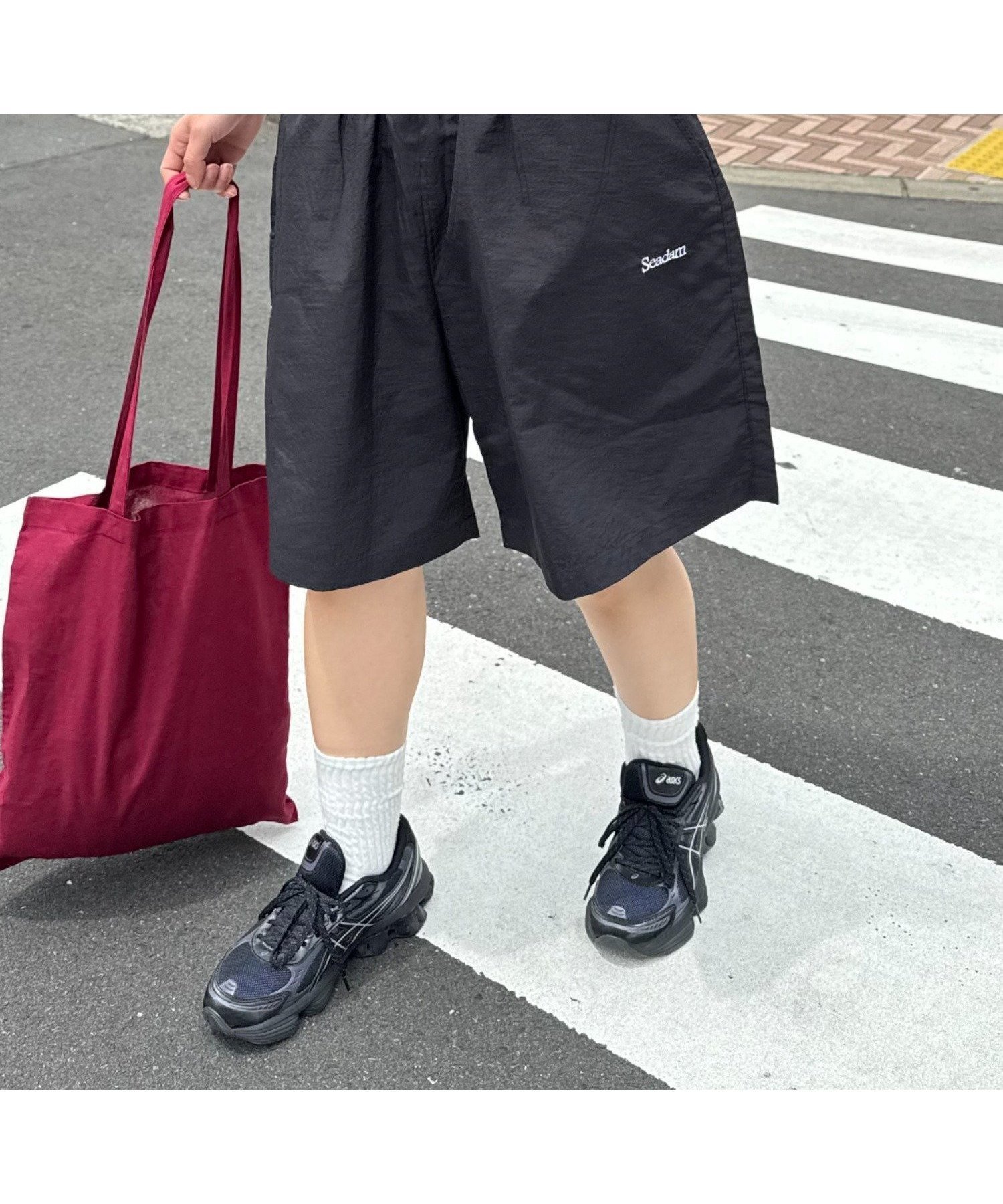 【チャオパニックティピー/CIAOPANIC TYPY】の【SEADAM】 UNISEX 撥水ナイロンショートパンツ インテリア・キッズ・メンズ・レディースファッション・服の通販 founy(ファニー) 　ファッション　Fashion　レディースファッション　Fashion for Women　パンツ　Pants & Trousers　ショートパンツ・ハーフパンツ　High-Waisted & Relaxed Shorts　サマー　Summer, Summer Style　ショーツ　Shorts, Short Pants　シンプル　Simple, Minimal　ユニセックス　Unisex, Genderless　リアル　Real, Realistic　リラックス　Relax, Relaxed Fit　ループ　Loop, Loop Knit　おすすめ　Recommended / Our Picks　ブラック|ID: prp329100004601451 ipo3291000000032715583