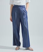【ケティ/Ketty】のテンセルデニムライクパンツ≪手洗い可能≫ 人気、トレンドファッション・服の通販 founy(ファニー) ファッション Fashion レディースファッション Fashion for Women パンツ Pants & Trousers ギャザー Gathered, Ruffled シルク Silk, 100% Silk ストレート Straight, Straight Cut ドレープ Drape, Draping Fabric ポケット Pocket, Pocket Detail thumbnail ネイビー|ID: prp329100004601455 ipo3291000000032715620