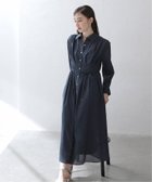 【ラ トータリテ/La TOTALITE】の【洗える】タックシャツワンピース ネイビー|ID: prp329100004601953 ipo3291000000032719911