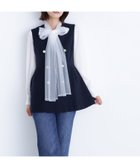 【ナチュラル ビューティー ベーシック/NATURAL BEAUTY BASIC】のメタルボタンペプラムジレ ネイビー|ID: prp329100004601983 ipo3291000000032720026