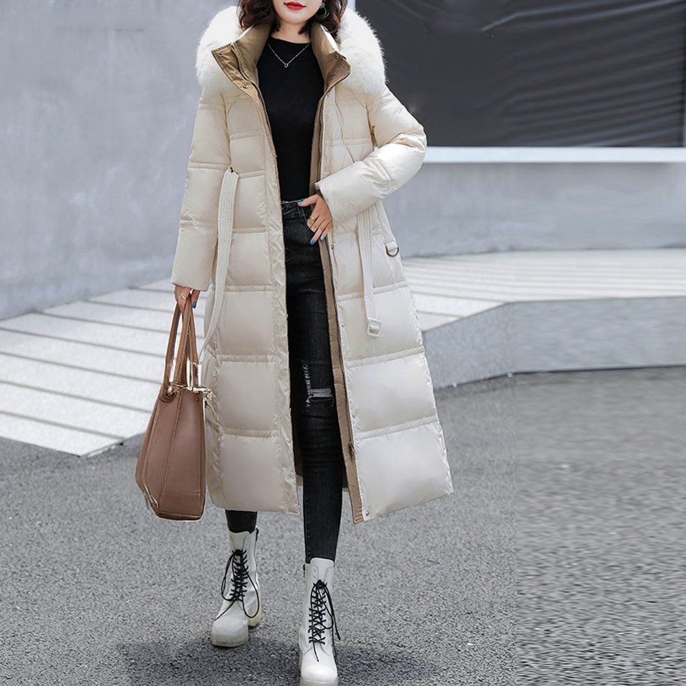 【ミニミニストア/miniministore】のキルティングコート 中綿 レディース 冬 インテリア・キッズ・メンズ・レディースファッション・服の通販 founy(ファニー) 　ファッション　Fashion　レディースファッション　Fashion for Women　アウター　Coat / Outerwear Collection　コート・ロングコート・ピーコート　Long Coats, Peacoats & More　キルティング　Quilted, Quilting　ジャケット　Jacket, Outerwear　ダウン　Down, Puffer　フェイクファー　Faux Fur, Imitation Fur　フロント　Front, Front Design　防寒　Cold Protection, Winter-Ready　ロング　Long, Long-Length　冬　Winter / This Winter　A/W・秋冬　Autumn/Winter　エレガント 上品　Elegant　オフホワイト|ID: prp329100004601991 ipo3291000000032720104