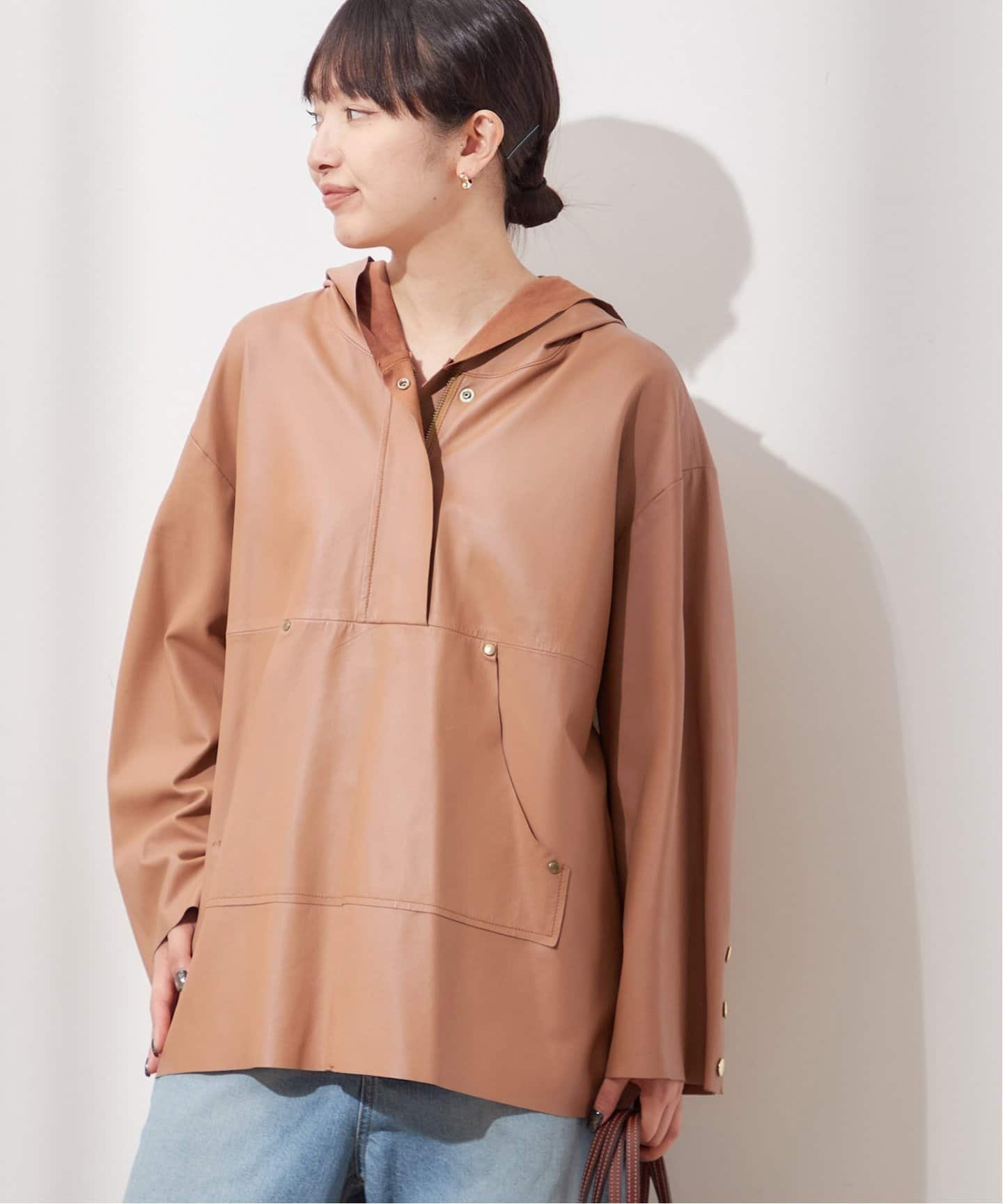【ジャーナルスタンダード レサージュ/journal standard L'essage】の《別注》【A PUPIL/ア ピューピル】レザーアノラック インテリア・キッズ・メンズ・レディースファッション・服の通販 founy(ファニー) 　ファッション　Fashion　レディースファッション　Fashion for Women　2025年　2025　2025-2026秋冬・A/W　Autumn/Winter 2025–26 AW25–26　インナー　Innerwear　ジャケット　Jacket, Outerwear　プリント　Print, Printed Pattern　ロンドン　London Style, British Inspired　エレガント 上品　Elegant　別注　Limited Edition, Custom Order　手描き　Hand-Drawn, Illustrated　ベージュ|ID: prp329100004602007 ipo3291000000032720279