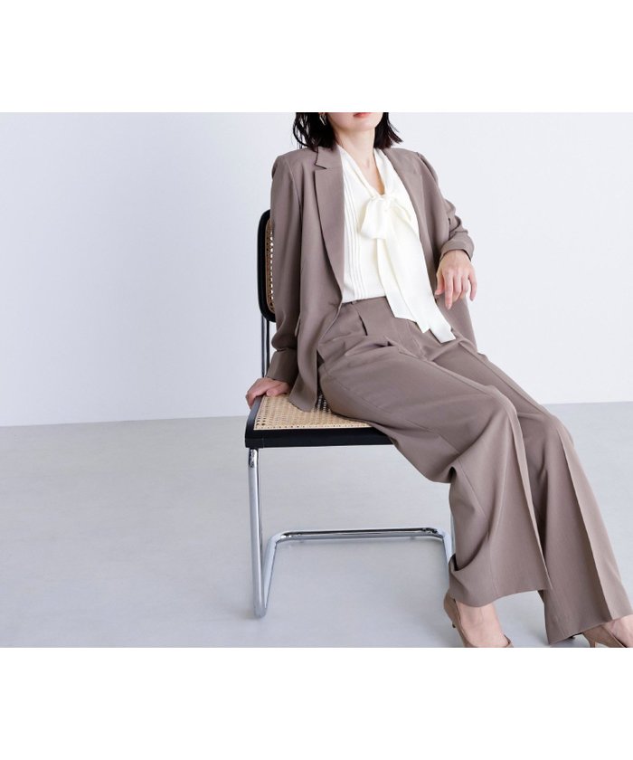 【ナチュラル ビューティー ベーシック/NATURAL BEAUTY BASIC】のサマードライタッチ SETUP ワイドパンツ インテリア・キッズ・メンズ・レディースファッション・服の通販 founy(ファニー) https://founy.com/ ファッション Fashion レディースファッション Fashion for Women セットアップ Matching Sets レディースパンツ・ボトムス Pants & Trousers / Bottoms おすすめ Recommended / Our Picks ジャケット Jacket, Outerwear ストレッチ Stretch, Stretchy Fabric スーツ Suit, Formalwear フィット Fit, Slim Fit ベーシック Basic, Essential ワイド Wide, Wide Fit 洗える Machine Washable |ID: prp329100004602029 ipo3291000000032720514