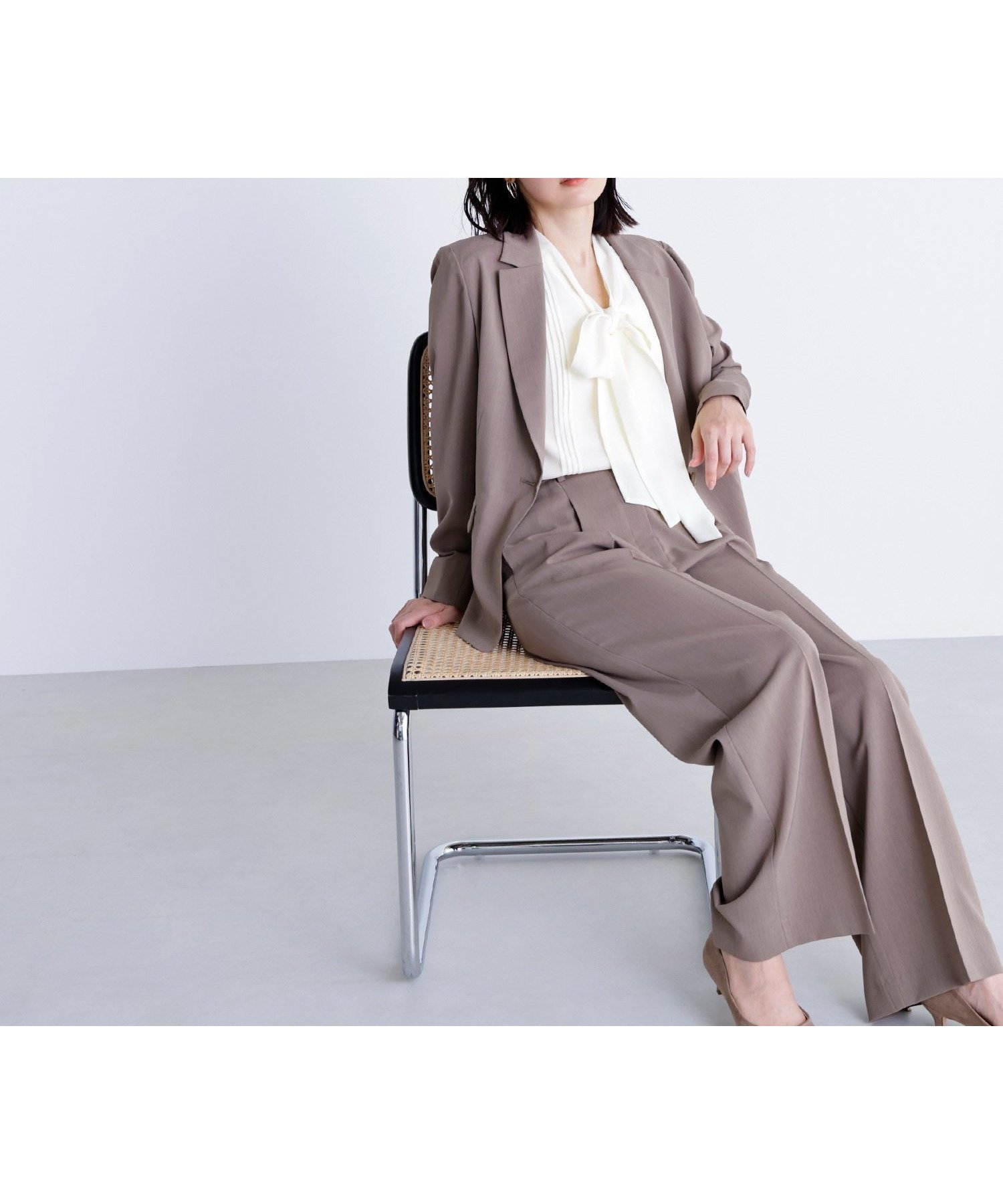 【ナチュラル ビューティー ベーシック/NATURAL BEAUTY BASIC】のサマードライタッチ SETUP ワイドパンツ 人気、トレンドファッション・服の通販 founy(ファニー) 　ファッション　Fashion　レディースファッション　Fashion for Women　セットアップ　Matching Sets　レディースパンツ・ボトムス　Pants & Trousers / Bottoms　おすすめ　Recommended / Our Picks　ジャケット　Jacket, Outerwear　ストレッチ　Stretch, Stretchy Fabric　スーツ　Suit, Formalwear　フィット　Fit, Slim Fit　ベーシック　Basic, Essential　ワイド　Wide, Wide Fit　洗える　Machine Washable　 other-1|ID: prp329100004602029 ipo3291000000032720514