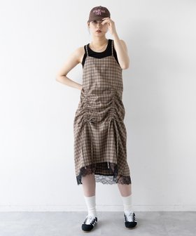 【レイジブルー/RAGEBLUE】の【WOMENS】2WAYギャザーチェックキャミワンピース/セットアップ対応 人気、トレンドファッション・服の通販 founy(ファニー) ファッション Fashion レディースファッション Fashion for Women ワンピース Dresses キャミソールワンピース Camisole Dresses おすすめ Recommended / Our Picks インナー Innerwear キャミワンピース Cami Dress, Slip Dress ジャケット Jacket, Outerwear セットアップ Set-Up, Coordinated Outfit タンク Tank Top, Sleeveless Top フロント Front, Front Design ベーシック Basic, Essential |ID:prp329100004602033