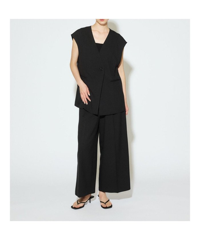 【マーコート/MARcourt】のMIDIUMISOLID for Ladies ストレートワイドパンツ インテリア・キッズ・メンズ・レディースファッション・服の通販 founy(ファニー) https://founy.com/ ファッション Fashion レディースファッション Fashion for Women パンツ Pants & Trousers おすすめ Recommended / Our Picks ストレート Straight, Straight Cut セットアップ Set-Up, Coordinated Outfit センター Center, Center Line フロント Front, Front Design ベスト Vest, Waistcoat ポケット Pocket, Pocket Detail ルーズ Loose, Oversized ワイド Wide, Wide Fit 吸水 Absorbent, Quick-Dry 夏 Summer 無地 Plain, Solid Color 秋 Autumn |ID: prp329100004602037 ipo3291000000032720593