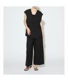【マーコート/MARcourt】のMIDIUMISOLID for Ladies ストレートワイドパンツ 人気、トレンドファッション・服の通販 founy(ファニー) ファッション Fashion レディースファッション Fashion for Women パンツ Pants & Trousers おすすめ Recommended / Our Picks ストレート Straight, Straight Cut セットアップ Set-Up, Coordinated Outfit センター Center, Center Line フロント Front, Front Design ベスト Vest, Waistcoat ポケット Pocket, Pocket Detail ルーズ Loose, Oversized ワイド Wide, Wide Fit 吸水 Absorbent, Quick-Dry 夏 Summer 無地 Plain, Solid Color 秋 Autumn thumbnail ブラック|ID: prp329100004602037 ipo3291000000032720597