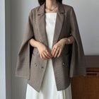 【ジュノア/JUNOAH】のLouere2wayテーラードジャケット 人気、トレンドファッション・服の通販 founy(ファニー) ファッション Fashion レディースファッション Fashion for Women アウター Coat / Outerwear Collection レディースジャケット・軽アウター Jackets テーラードジャケット / 通勤・きれいめスタイル Tailored Jackets & Blazers チェック Check, Plaid, Tartan 無地 Plain, Solid Color thumbnail ブラウン|ID: prp329100004602043 ipo3291000000033624478