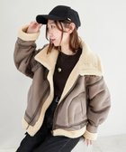 【マジェスティック レゴン/MAJESTIC LEGON】のオーバーサイズボアブルゾン 人気、トレンドファッション・服の通販 founy(ファニー) ファッション Fashion レディースファッション Fashion for Women アウター Coat / Outerwear Collection ブルゾンジャケット・スポーティアウター Blouson Jackets ジャケット Jacket, Outerwear ダウン Down, Puffer デニム Denim, Jeans Material トレンド Trend, Trending Now パイピング Piping, Trim Design フェイクムートン Faux Shearling, Faux Mouton フェミニン Feminine, Girly ブルゾン Blouson, Bomber Jacket 再入荷 Restock / Back in Stock おすすめ Recommended / Our Picks thumbnail ブラウン|ID: prp329100004602051 ipo3291000000032720738