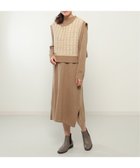 【イッカ/ikka】の【2点セット】ニットベストワンピースアンサンブル ブラウン|ID: prp329100004602060 ipo3291000000032720787