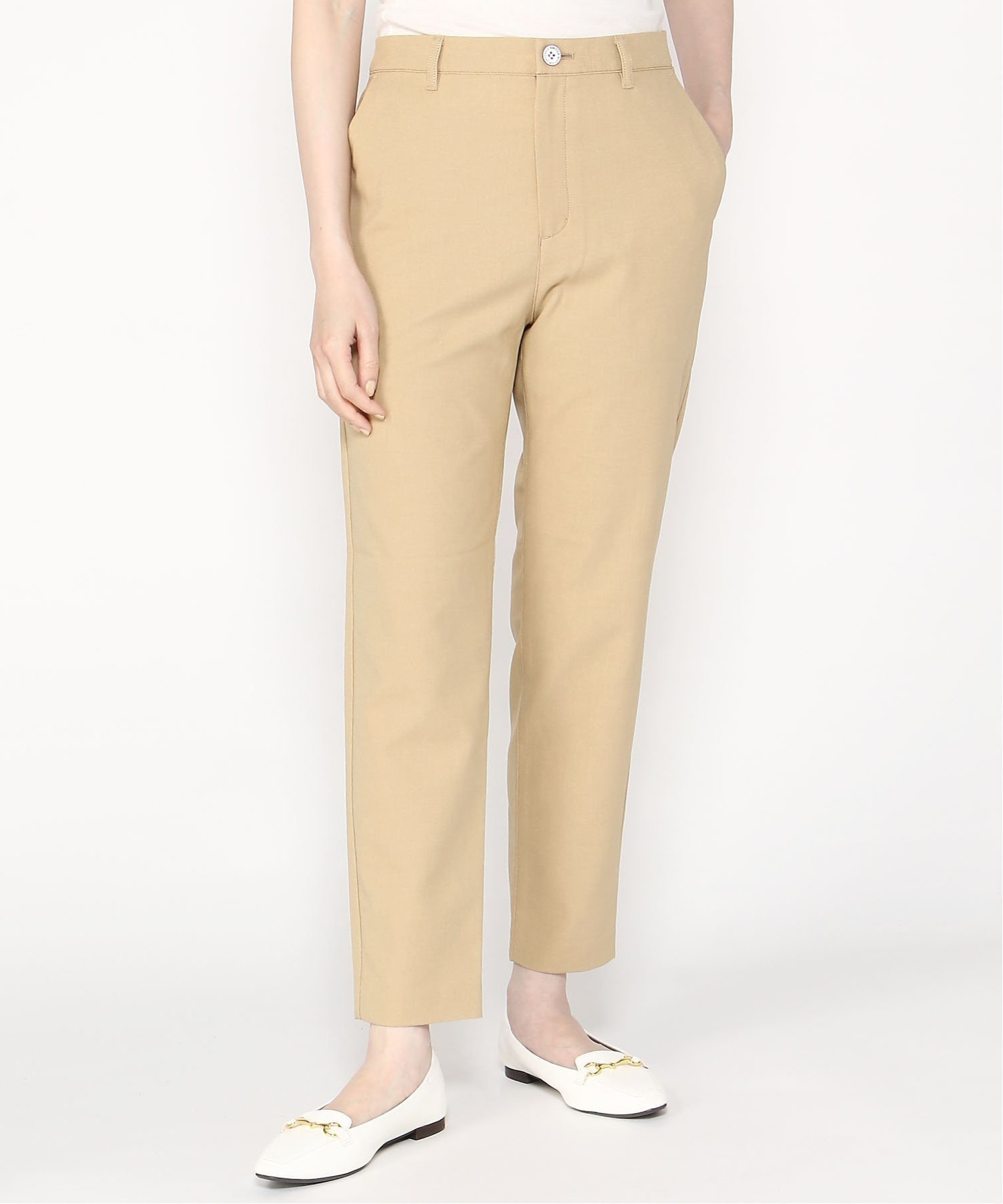 【クロコダイル/CROCODILE】のリネンライク テーパードパンツ インテリア・キッズ・メンズ・レディースファッション・服の通販 founy(ファニー) 　ファッション　Fashion　レディースファッション　Fashion for Women　パンツ　Pants & Trousers　ベージュ|ID: prp329100004602073 ipo3291000000032720888
