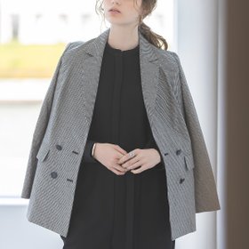【エウクレイド/EUCLAID】のアムンゼンクロスチェックダブルジャケット 人気、トレンドファッション・服の通販 founy(ファニー) ファッション Fashion レディースファッション Fashion for Women アウター Coat / Outerwear Collection レディースジャケット・軽アウター Jackets 春 Spring カットソー Cut and Sewn Top コンパクト Compact, Small Size 今季 This Season, Current Season ジャケット Jacket, Outerwear ダブル Double, Double-Breasted チェック Check, Plaid, Tartan トレンド Trend, Trending Now 人気 Popular, Best Seller ハイネック High Neck, Mock Neck バランス Balance, Style Balance パターン Pattern, Design Print フロント Front, Front Design マニッシュ Mannish, Boyish リラックス Relax, Relaxed Fit ルーズ Loose, Oversized S/S・春夏 SS, Spring/Summer, Warm Season おすすめ Recommended / Our Picks 夏 Summer |ID:prp329100004602095