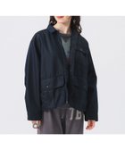 【ビームス ウイメン/BEAMS】のシャンブレー ギャバ ショート フィッシング ジャケット NAVY|ID: prp329100004602102 ipo3291000000032721183