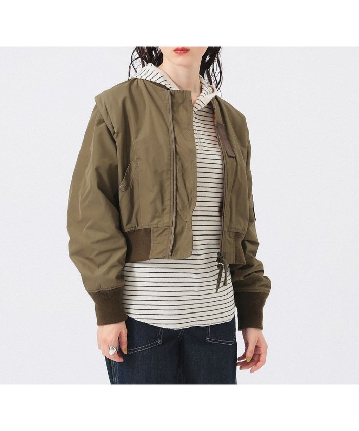 【ビームス ウイメン/BEAMS】のデタッチ スリーブ ミリタリー ブルゾン インテリア・キッズ・メンズ・レディースファッション・服の通販 founy(ファニー) https://founy.com/ ファッション Fashion レディースファッション Fashion for Women アウター Coat / Outerwear Collection ブルゾンジャケット・スポーティアウター Blouson Jackets コンパクト Compact, Small Size ジップ Zip, Zipper スウェット / スエット Sweatshirt, Sweatwear スリーブ Sleeve, Long Sleeve / Short Sleeve 定番 Standard, Basic Item 長袖 Long Sleeve, Full Sleeve フロント Front, Front Design ブルゾン Blouson, Bomber Jacket ベスト Vest, Waistcoat ミリタリー Military, Army Style メンズ Men's, Menswear ロング Long, Long-Length |ID: prp329100004602107 ipo3291000000032721223
