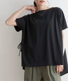 【イッカ/ikka】の異素材サイドリボンチュニック ブラック|ID: prp329100004602115 ipo3291000000032721318