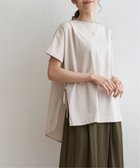 【イッカ/ikka】の異素材サイドリボンチュニック ベージュ|ID: prp329100004602115 ipo3291000000032721321