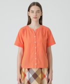 【ブルーレーベル クレストブリッジ/BLUE LABEL CRESTBRIDGE】のドライクリアシャンブレースキッパーブラウス 人気、トレンドファッション・服の通販 founy(ファニー) ファッション Fashion レディースファッション Fashion for Women トップス・カットソー Cut & Sew Tops シャツ・ブラウス・オフィスカジュアル Elegant Blouses & Button-Ups スキッパー Skipper, Open Collar バランス Balance, Style Balance ベーシック Basic, Essential thumbnail オレンジ|ID: prp329100004602130 ipo3291000000032721476
