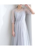 【プールヴー/PourVous】のラメレースバックリボン2点セット結婚式オケージョンドレス同窓会パーティードレス 人気、トレンドファッション・服の通販 founy(ファニー) ファッション Fashion レディースファッション Fashion for Women ワンピース Dresses フォーマル・パーティードレス・結婚式用ドレス Elegant & Casual Dresses エレガント 上品 Elegant シアー Sheer, See-Through ダブル Double, Double-Breasted デコルテ Décolleté, Neckline ドレス Dress, One-Piece フェミニン Feminine, Girly リボン Ribbon, Bow レース Lace, Lace Fabric おすすめ Recommended / Our Picks セレモニー Ceremony 結婚式 Wedding 二次会 After Party thumbnail ブルーグレー|ID: prp329100004602133 ipo3291000000032721532