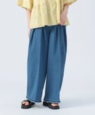 【ビームス ハート/BEAMS HEART】のフリンジ タック ワイドデニムパンツ BLEACH1|ID: prp329100004602143 ipo3291000000032721625