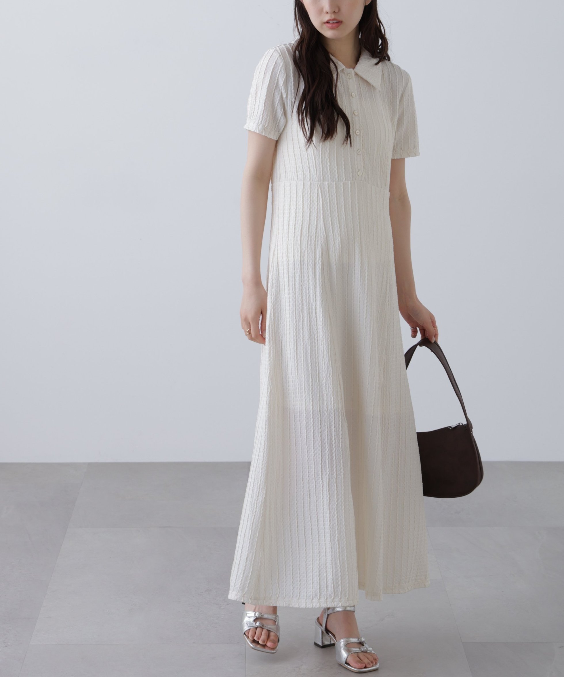 【フリーズマート/FREE'S MART】のカットジャガードポロワンピース 人気、トレンドファッション・服の通販 founy(ファニー) 　ファッション　Fashion　レディースファッション　Fashion for Women　ワンピース　Dresses　おすすめ　Recommended / Our Picks　カットジャガード　Cut Jacquard　サンダル　Sandals, Summer Shoes　シェイプ　Shape, Slim Fit　スキッパー　Skipper, Open Collar　トレンド　Trend, Trending Now　マーメイド　Mermaid, Fishtail Silhouette　 other-1|ID: prp329100004602156 ipo3291000000032721678