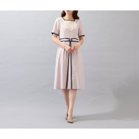 【ローズティアラ/Rose Tiara】の【美シルエットワンピ】【接触冷感/防シワ】パイピングリボンワンピース 人気、トレンドファッション・服の通販 founy(ファニー) ファッション Fashion レディースファッション Fashion for Women ワンピース Dresses スクエア Square, Square Shape パイピング Piping, Trim Design フィット Fit, Slim Fit フレア Flare, Flared リボン Ribbon, Bow |ID:prp329100004602171