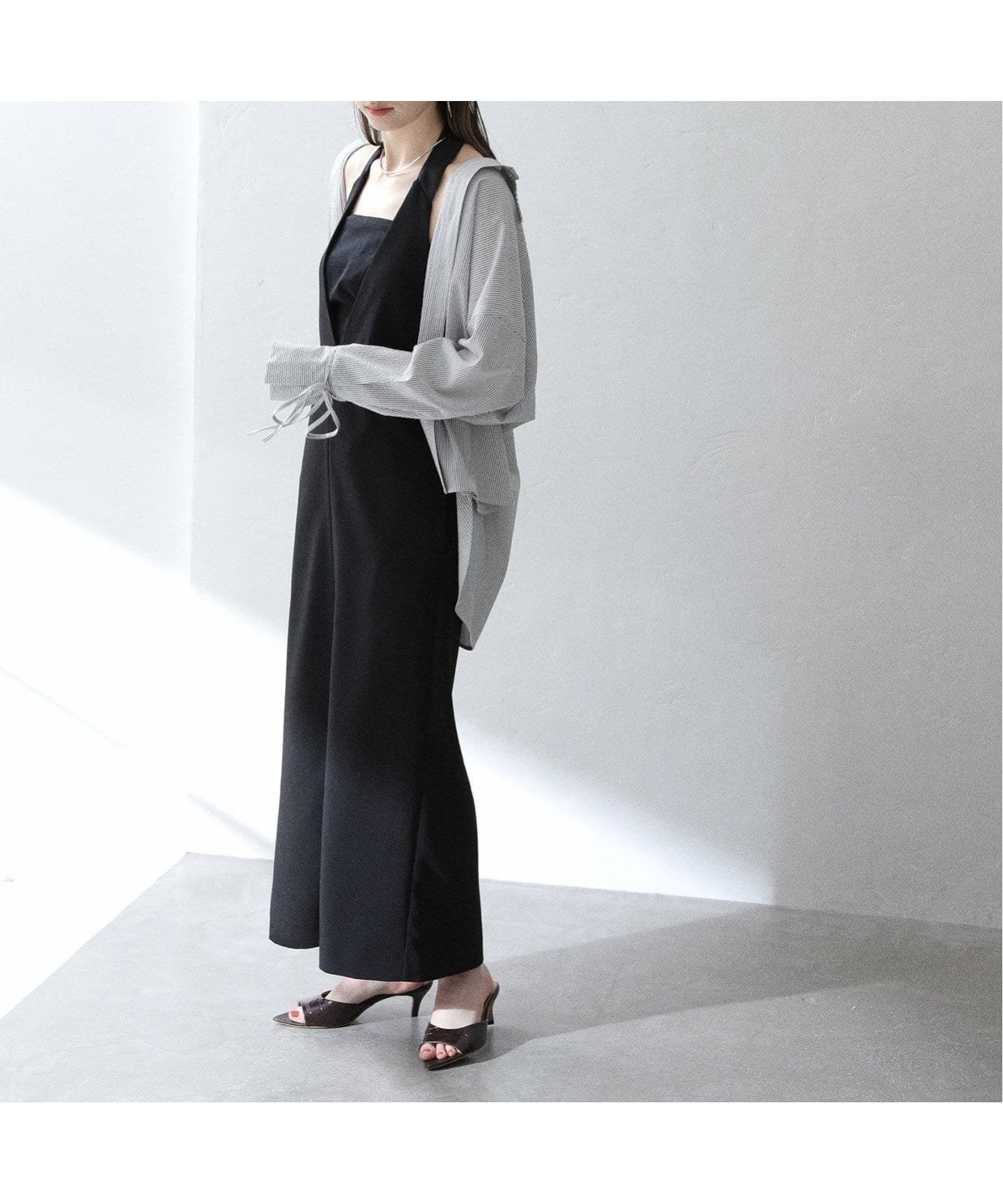 【ラ トータリテ/La TOTALITE】の【洗える】ホルターネックジャンパースカート 人気、トレンドファッション・服の通販 founy(ファニー) 　ファッション　Fashion　レディースファッション　Fashion for Women　スカート　Skirts　2025年　2025　2025春夏・S/S　Spring/Summer 2025 SS25　ドット　Polka Dot, Dot Pattern　リブニット　Rib Knit, Ribbed Knit　洗える　Machine Washable　 other-1|ID: prp329100004602181 ipo3291000000032721851