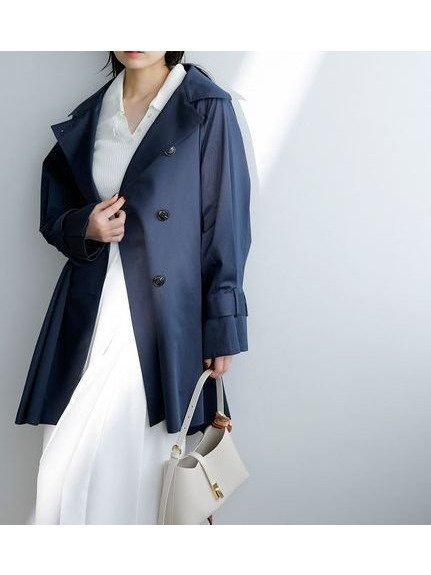 【スナイデル/SNIDEL】のミドルフレアトレンチコート インテリア・キッズ・メンズ・レディースファッション・服の通販 founy(ファニー) 　ファッション　Fashion　レディースファッション　Fashion for Women　アウター　Coat / Outerwear Collection　コート・ロングコート・ピーコート　Long Coats, Peacoats & More　トレンチコート / 春秋の定番アウター　Trench Coats　ウェーブ　Wavy Pattern　クラシカル　Classical, Vintage-Inspired　スタンド　Stand Collar, Upright Stand　ストレート　Straight, Straight Cut　フレア　Flare, Flared　ボトム　Bottoms, Lower Wear　ミドル　Middle Length, Mid Height　おすすめ　Recommended / Our Picks　NVY[089]|ID: prp329100004602188 ipo3291000000032721885