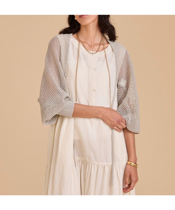 【ハウス オブ ロータス/HOUSE OF LOTUS】のメッシュバレリーナボレロ インテリア・キッズ・メンズ・レディースファッション・服の通販 founy(ファニー) https://founy.com/ ファッション Fashion レディースファッション Fashion for Women アウター Coat / Outerwear Collection ボレロ・ショート丈ジャケット / ドレス羽織りに Boleros & Short Jackets 2025年 2025 2025春夏・S/S Spring/Summer 2025 SS25 アクリル Acrylic Material スリーブ Sleeve, Long Sleeve / Short Sleeve フロント Front, Front Design ボレロ Bolero, Short Cardigan ワイド Wide, Wide Fit 夏 Summer S/S・春夏 SS, Spring/Summer, Warm Season |ID: prp329100004602203 ipo3291000000032722015