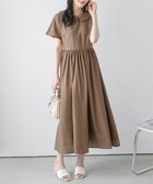 【ラジュール/Lajour】のフラットカラーフレアワンピース 人気、トレンドファッション・服の通販 founy(ファニー) ファッション Fashion レディースファッション Fashion for Women ワンピース Dresses ギャザー Gathered, Ruffled シアー Sheer, See-Through フラット Flat, Flat Shoes フレア Flare, Flared エレガント 上品 Elegant 夏 Summer thumbnail ブラウン|ID: prp329100004602218 ipo3291000000033595747