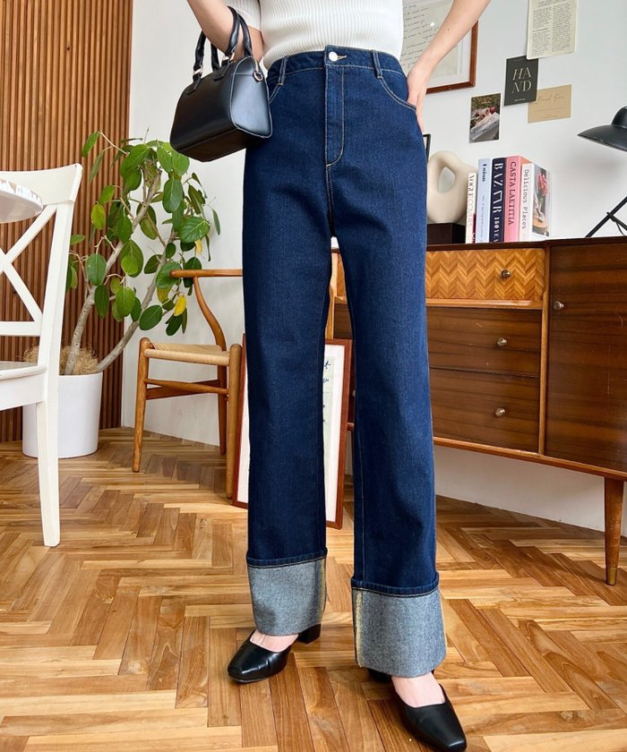 【その他のブランド/Other】のロールアップデニムパンツ インテリア・キッズ・メンズ・レディースファッション・服の通販 founy(ファニー) https://founy.com/ ファッション Fashion メンズファッション Fashion for Men ボトムス Bottoms デニムパンツ・ジーンズ Denim Pants デニム Denim, Jeans Material レギュラー Regular, Standard Fit ロールアップ Roll-Up, Cuffed Hem |ID: prp329100004602229 ipo3291000000032722250