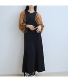 【アダム エ ロペ/ADAM ET ROPE'】の【WEB限定】・【オケージョン】シアースリーブコンビドレス ブラック系(03)|ID: prp329100004602234 ipo3291000000032722276