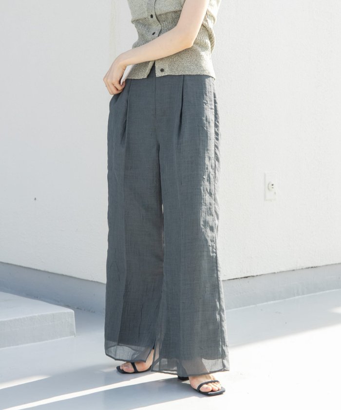 【ケービーエフ/KBF / URBAN RESEARCH】のシアーレイヤードパンツ インテリア・キッズ・メンズ・レディースファッション・服の通販 founy(ファニー) https://founy.com/ ファッション Fashion レディースファッション Fashion for Women パンツ Pants & Trousers 2025年 2025 2025春夏・S/S Spring/Summer 2025 SS25 シアー Sheer, See-Through シューズ Shoes, Footwear スリット Slit, Slit Detail センター Center, Center Line フラット Flat, Flat Shoes 夏 Summer S/S・春夏 SS, Spring/Summer, Warm Season |ID: prp329100004602255 ipo3291000000032722475
