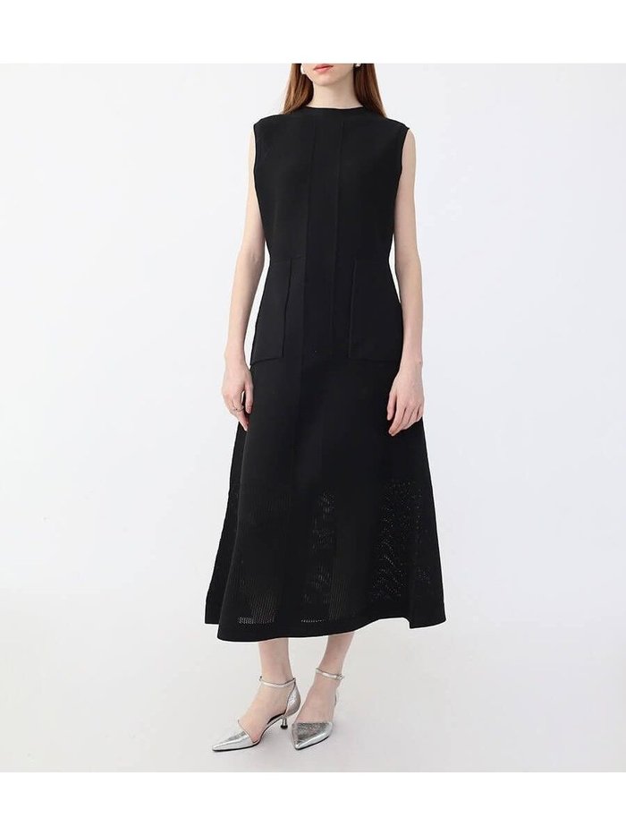 【ラシュッド/LASUD】のニット切替フレアワンピース インテリア・キッズ・メンズ・レディースファッション・服の通販 founy(ファニー) https://founy.com/ ファッション Fashion レディースファッション Fashion for Women ワンピース Dresses おすすめ Recommended / Our Picks オケージョン Occasion Wear コラボ Collaboration, Collab セレモニー Ceremony ダブル Double, Double-Breasted フレア Flare, Flared ミドル Middle Length, Mid Height エレガント 上品 Elegant 切替 Switching, Contrast Panel 軽量 Lightweight, Ultra Light |ID: prp329100004602268 ipo3291000000032722689