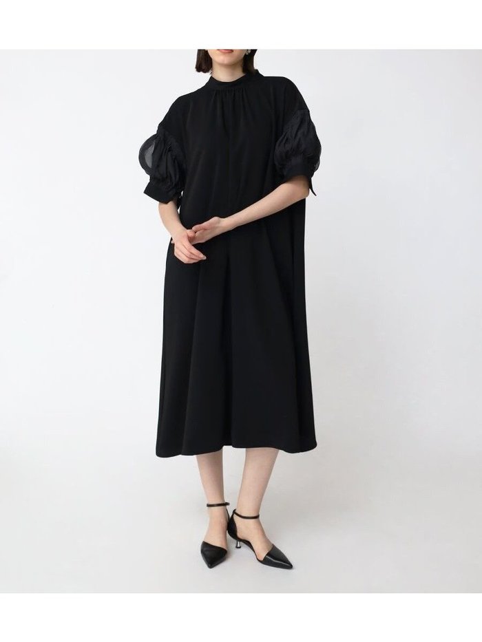 【ラシュッド/LASUD】のシアーパフスリーブロングワンピース インテリア・キッズ・メンズ・レディースファッション・服の通販 founy(ファニー) https://founy.com/ ファッション Fashion レディースファッション Fashion for Women ワンピース Dresses なめらか Smooth, Silky Texture オーガンジー Organza Fabric コンビ Combo, Combination Style セレモニー Ceremony ドレス Dress, One-Piece フェミニン Feminine, Girly リボン Ribbon, Bow エレガント 上品 Elegant |ID: prp329100004602270 ipo3291000000032722710