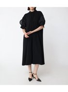 【ラシュッド/LASUD】のシアーパフスリーブロングワンピース ブラック|ID: prp329100004602270 ipo3291000000032722711