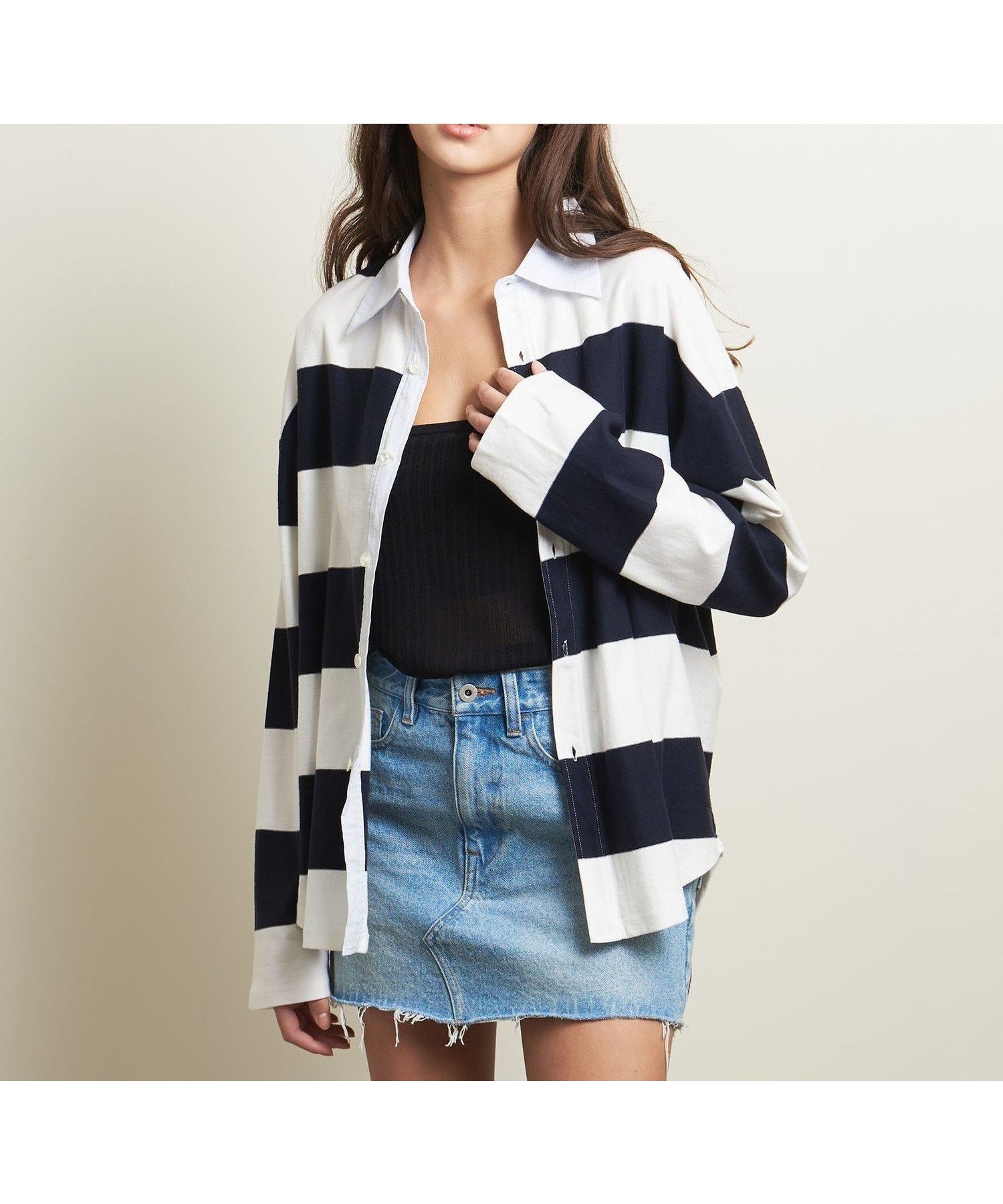 【ビューティ&ユース ユナイテッドアローズ/BEAUTY&YOUTH / UNITED ARROWS】のATTISESSION コットン ビッグ ラグビー シャツ 人気、トレンドファッション・服の通販 founy(ファニー) 　ファッション　Fashion　レディースファッション　Fashion for Women　トップス・カットソー　Cut & Sew Tops　シャツ・ブラウス・オフィスカジュアル　Elegant Blouses & Button-Ups　カットソー　Cut and Sewn Top　クラシック　Classic, Timeless Style　ストライプ　Stripe, Striped Pattern　スラックス　Slacks, Dress Pants　トレンド　Trend, Trending Now　ビッグ　Big, Oversized　ボトム　Bottoms, Lower Wear　ボーダー　Border, Stripe　ロング　Long, Long-Length　ワイド　Wide, Wide Fit　おすすめ　Recommended / Our Picks　 other-1|ID: prp329100004602304 ipo3291000000032723332