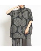 【ゴム/gomme】のドットボーダーJQ スクエアブラウス 人気、トレンドファッション・服の通販 founy(ファニー) ファッション Fashion レディースファッション Fashion for Women トップス・カットソー Cut & Sew Tops シャツ・ブラウス・オフィスカジュアル Elegant Blouses & Button-Ups エレガント 上品 Elegant スクエア Square, Square Shape セットアップ Set-Up, Coordinated Outfit ドット Polka Dot, Dot Pattern ボトム Bottoms, Lower Wear ボーダー Border, Stripe ポケット Pocket, Pocket Detail 羽織 Haori, Light Jacket thumbnail 黒×チャコール|ID: prp329100004602305 ipo3291000000032723362