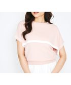 【クイーンズ コート/QUEENS COURT】のケープレイヤードニットトップス≪手洗い可能≫ ピンク|ID: prp329100004602313 ipo3291000000032723593
