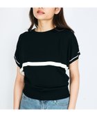 【クイーンズ コート/QUEENS COURT】のケープレイヤードニットトップス≪手洗い可能≫ ブラック|ID: prp329100004602313 ipo3291000000032723595