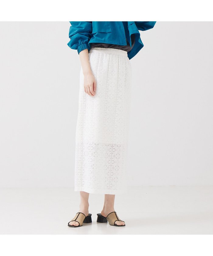 【アバハウスマヴィ/abahouse mavie】のレースタイトスカート インテリア・キッズ・メンズ・レディースファッション・服の通販 founy(ファニー) https://founy.com/ ファッション Fashion レディースファッション Fashion for Women スカート Skirts セットアップ Set-Up, Coordinated Outfit レース Lace, Lace Fabric |ID: prp329100004602323 ipo3291000000032723899