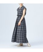 【ビームス ハート/BEAMS HEART】のギンガムチェック スキッパー フレアワンピース GREY|ID: prp329100004602329 ipo3291000000032724067