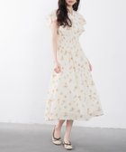 【セゾンドパピヨン/SAISON DE PAPILLON】のウエストシャーリング花柄ワンピース 人気、トレンドファッション・服の通販 founy(ファニー) ファッション Fashion レディースファッション Fashion for Women ワンピース Dresses ガーリー Girly, Feminine Style シャーリング Shirring, Ruched ジャケット Jacket, Outerwear パール Pearl, Pearl Accent フレア Flare, Flared フロント Front, Front Design エレガント 上品 Elegant 楽ちん Easy Fit, Comfortable thumbnail ベージュ|ID: prp329100004602331 ipo3291000000032724175