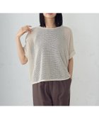 【コムサイズム/COMME CA ISM】の和紙混 メッシュ ポンチョニット エクリュ|ID: prp329100004602338 ipo3291000000032724299