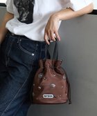 【フリークスストア/FREAK'S STORE】の別注 2WAY コンチョ 持ち手付き巾着バッグ 25AW ブラウン|ID: prp329100004602346 ipo3291000000033307278