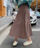 【アミュレット/Amulet】の【Amulet】フレアロングスカート 人気、トレンドファッション・服の通販 founy(ファニー) ファッション Fashion レディースファッション Fashion for Women スカート Skirts ロングスカート Long Skirts / Maxi & Midi Skirts フレア Flare, Flared thumbnail ブラウン|ID: prp329100004602353 ipo3291000000032724885