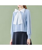 【ブルーレーベル クレストブリッジ/BLUE LABEL CRESTBRIDGE】の【WEB限定】ウールアクリルブレンドリボンニットプルオーバー 人気、トレンドファッション・服の通販 founy(ファニー) ファッション Fashion レディースファッション Fashion for Women トップス・カットソー Cut & Sew Tops ニット Knit Tops & Sweaters カジュアルプルオーバー・ニットトップス Pullovers & Knit Tops / Casual Pullovers おすすめ Recommended / Our Picks ブロード Broadcloth, Fine Cotton リボン Ribbon, Bow thumbnail サックス|ID: prp329100004602360 ipo3291000000032725080