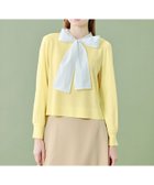 【ブルーレーベル クレストブリッジ/BLUE LABEL CRESTBRIDGE】の【WEB限定】ウールアクリルブレンドリボンニットプルオーバー 人気、トレンドファッション・服の通販 founy(ファニー) ファッション Fashion レディースファッション Fashion for Women トップス・カットソー Cut & Sew Tops ニット Knit Tops & Sweaters カジュアルプルオーバー・ニットトップス Pullovers & Knit Tops / Casual Pullovers おすすめ Recommended / Our Picks ブロード Broadcloth, Fine Cotton リボン Ribbon, Bow thumbnail イエロー|ID: prp329100004602360 ipo3291000000032725082