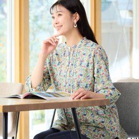 【ミゼール/MISSEL】の【人気アイテム・洗える】リバティプリント パフスリーブシャツ 人気、トレンドファッション・服の通販 founy(ファニー) ファッション Fashion レディースファッション Fashion for Women トップス・カットソー Cut & Sew Tops シャツ・ブラウス・オフィスカジュアル Elegant Blouses & Button-Ups エレガント 上品 Elegant 春 Spring 洗える Machine Washable コレクション Collection, Seasonal Line スカーフ Scarf, Neckwear スリーブ Sleeve, Long Sleeve / Short Sleeve タンク Tank Top, Sleeveless Top デニム Denim, Jeans Material 手描き Hand-Drawn, Illustrated 人気 Popular, Best Seller フェミニン Feminine, Girly ワイド Wide, Wide Fit S/S・春夏 SS, Spring/Summer, Warm Season おすすめ Recommended / Our Picks 夏 Summer |ID:prp329100004602379