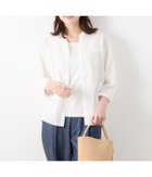 【ニューヨーカー/NEWYORKER】のコットンエンブロイダリーレース 切替え7分袖ブラウス 人気、トレンドファッション・服の通販 founy(ファニー) ファッション Fashion レディースファッション Fashion for Women トップス・カットソー Cut & Sew Tops シャツ・ブラウス・オフィスカジュアル Elegant Blouses & Button-Ups 春 Spring ギャザー Gathered, Ruffled 無地 Plain, Solid Color ヨーク Yoke, Yoke Design レース Lace, Lace Fabric ワーク Workwear, Utility Style S/S・春夏 SS, Spring/Summer, Warm Season おすすめ Recommended / Our Picks 夏 Summer thumbnail ホワイト|ID: prp329100004602399 ipo3291000000032725978